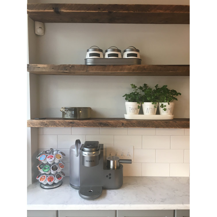 Loon Peak® Andersonville Pine Solid Wood Floating Shelf with Reclaimed